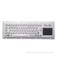 Stainless Steel Metal Keyboard with Touchpad